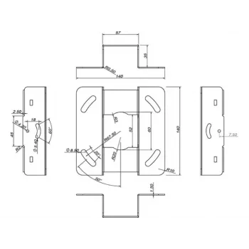 Βάση οροφής Multibrackets M Universal Projector 200 με λεπτομερή ρύθμιση