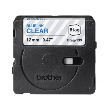 Brother BTAG-133 Μελανοταινία ετικετών Μπλε σε Διαφανές