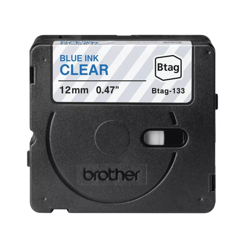 Brother BTAG-133 Μελανοταινία ετικετών Μπλε σε Διαφανές