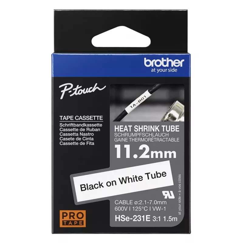 Μελανοταινία εκτυπωτή Brother HSE-231E Μαύρο