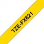 Ταινία ετικετών Brother TZE-FX621 μαύρο σε κίτρινο