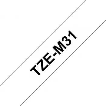 Ταινία ετικετών Brother TZE-M31 μαύρο σε διαφανές