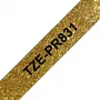 Ταινία ετικετών Brother TZE-PR831 μαύρο σε χρυσό
