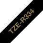 Ταινία ετικετών Brother TZE-R334 χρυσό σε μαύρο