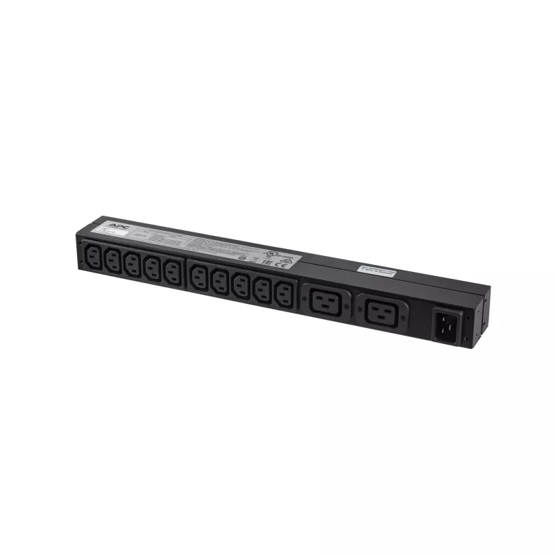 APC RACK PDU BASIC 1 U 16A 230V Μονάδα διανομής ισχύος (PDU) 12 έξοδοι AC 0U/1U Μαύρη