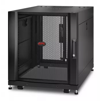 APC NetShelter SX, θήκη rack διακομιστή, 12U, μαύρο, 658H x 600B x 900T mm