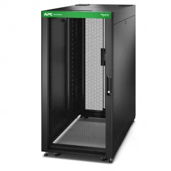 APC Easy Rack ER6402 24U 19" ικρίωμα rack, οροφή, πλαϊνά πάνελ, τροχοί, πόδια, 4 βάσεις, χωρίς πάτο, 600 x 1000 mm (Π x Β), μαύρο