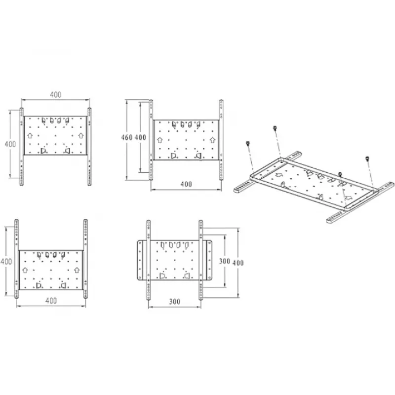 Βάση Multibrackets M VESA Super λεπτή Tilt & Turn