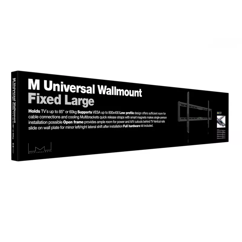 Multibrackets M Universal Wallmount Fixed μεγάλο μαύρο