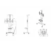 Multibrackets M Public Floorstand Basic 180 με ράφι & βάση κάμερας