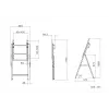 Multibrackets M Tilt and Roll Easel μαύρο μέγιστο βάρος 50 kg