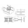 Βάση στήριξης ιστού Multibrackets M Universal Flexarm Pro 60 kg Heavy Duty μαύρο