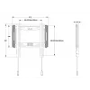 Multibrackets M Universal Wallmount Fixed μικρό μαύρο