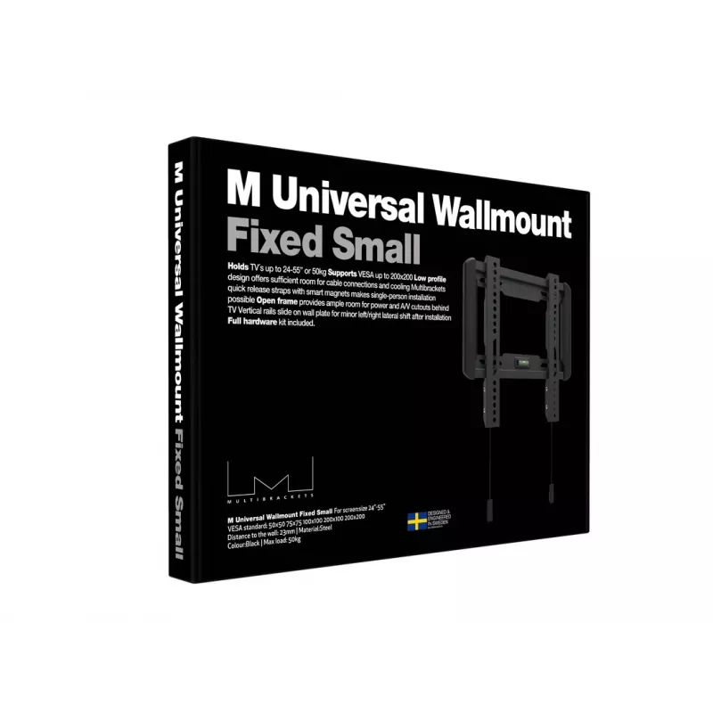 Multibrackets M Universal Wallmount Fixed μικρό μαύρο