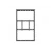 Multibrackets M Pro Series θήκη 55 ίντσες τοίχου μεσαίο μαύρο χάλυβας οριζόντια/κάθετη