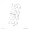 Κιτ επέκτασης Neomounts AWL-250BL18 VESA 400x600 800x800