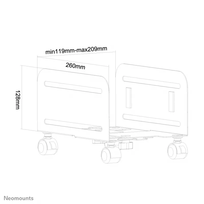 Neomounts CPU-M100μαύρο βάση CPU - μέγ. 10 kg - καθολικό