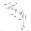 Βραχίονας οθόνης Neomounts FPMA-D960G 10-30 inch