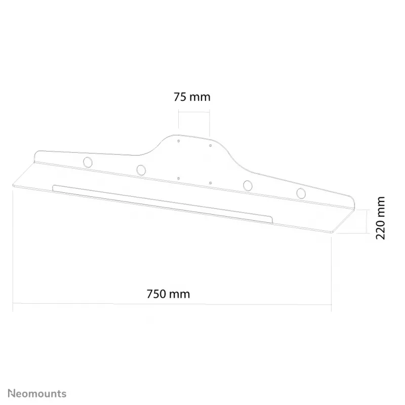 Βάση πληκτρολογίου/ποντικιού Neomounts KEYB-V100 – Π 75 cm