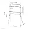 Βάση TV δαπέδου Neomounts NM-M1000WHITE 37-70 inch