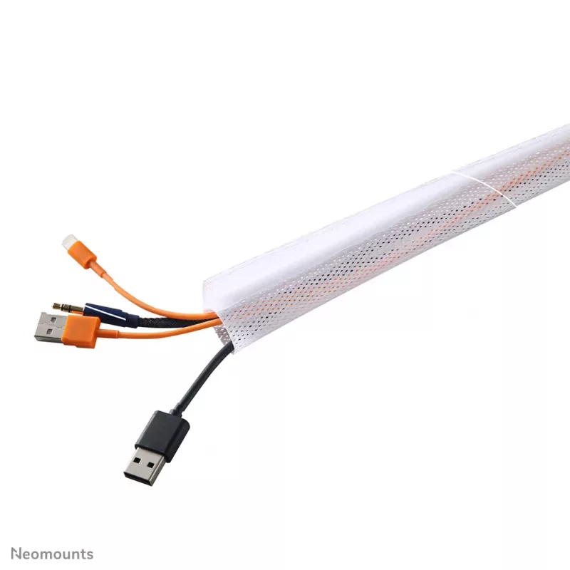 Κάλτσα καλωδίου Neomounts NS-CS200WHITE - για 8-10 καλώδια - universal