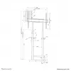 Μοτοριζέ επιτοίχια βάση Neomounts WL55-875WH1 110 kg 55-100 inch