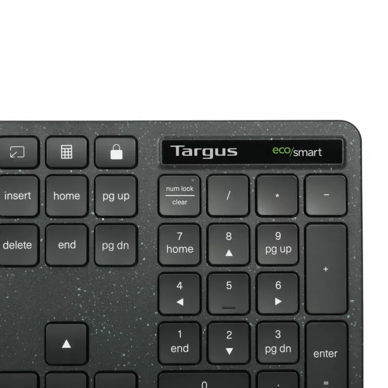 Targus EcoSmart AKB874NO ενσύρματο πληκτρολόγιο πλήρους μεγέθους, USB, QWERTY σκανδιναβικό, αντιμικροβιακό, μαύρο
