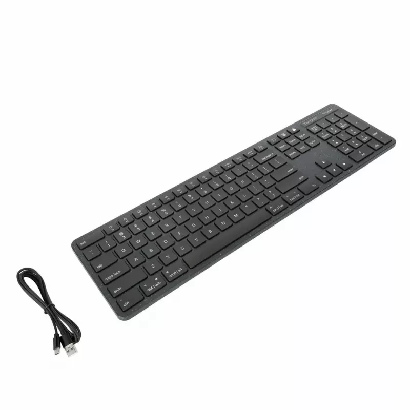 Targus EcoSmart AKB874NO ενσύρματο πληκτρολόγιο πλήρους μεγέθους, USB, QWERTY σκανδιναβικό, αντιμικροβιακό, μαύρο