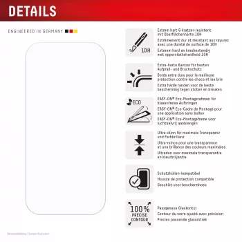 Displex προστασία οθόνης (10H) για Apple iPhone 16 Pro, Eco πλαίσιο τοποθέτησης, ανθεκτική στις γρατσουνιές