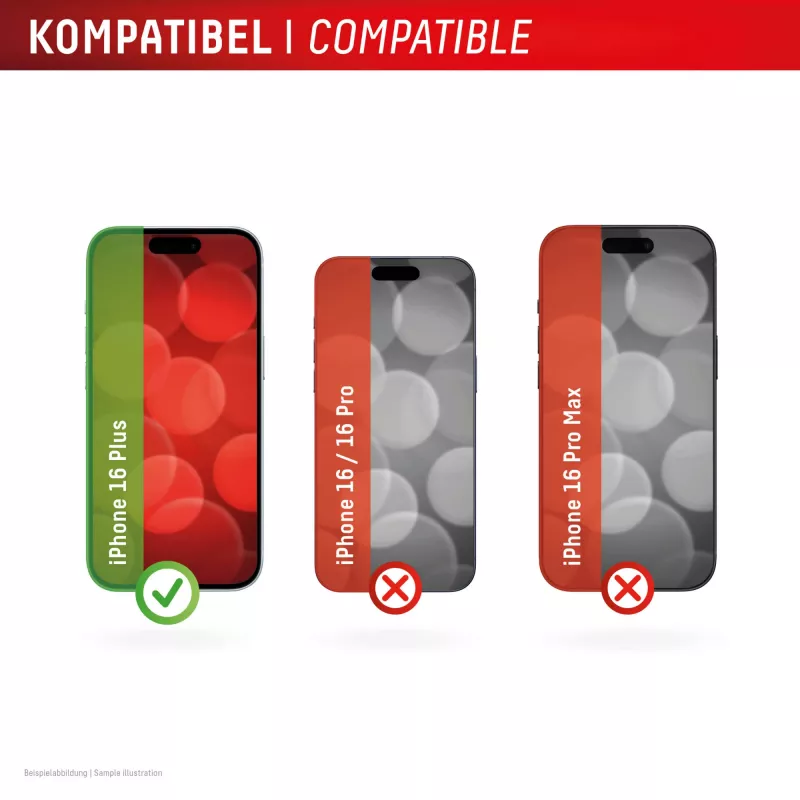 Displex Privacy Screen Protector (10H) για Apple iPhone 16 Plus, Eco πλαίσιο τοποθέτησης, φίλτρο απορρήτου