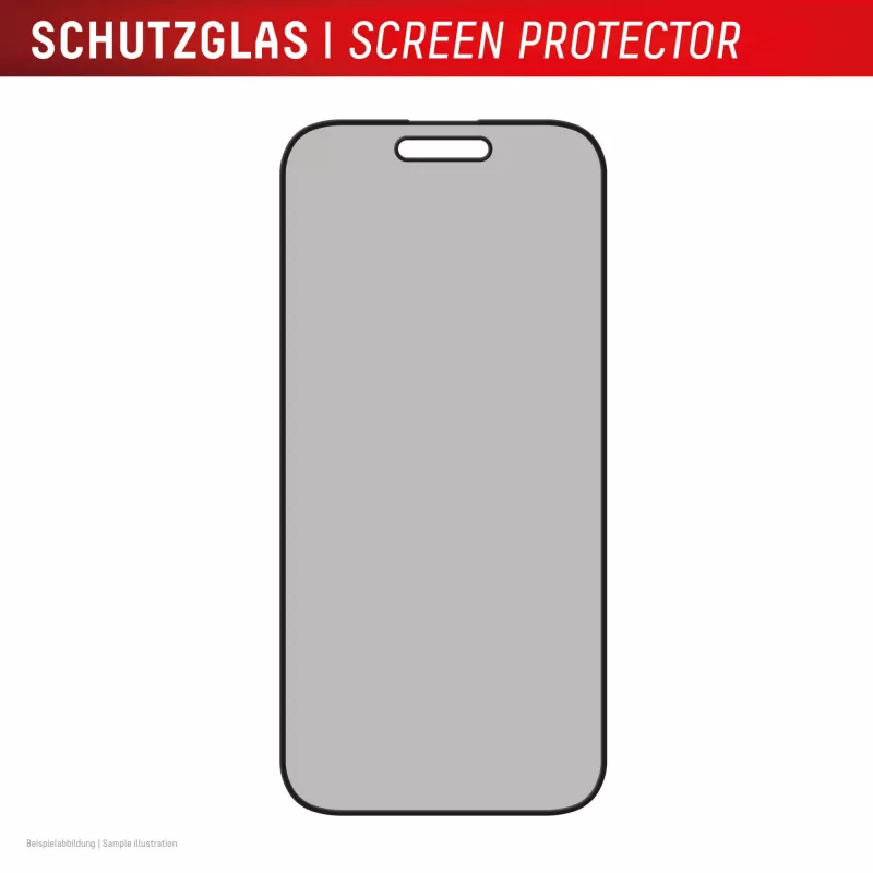 Displex Privacy Screen Protector (10H) για Apple iPhone 16 Plus, Eco πλαίσιο τοποθέτησης, φίλτρο απορρήτου