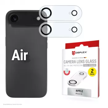 Displex Full Cover γυαλί φακού κάμερας iPhone Air, 10H, πλήρης προστασία κάμερας, Quick Mount, 2 τεμ.