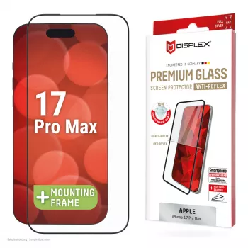 Displex Premium Screen Protector (Full Cover, 10H) για Apple iPhone 17 Pro Max, Eco πλαίσιο τοποθέτησης, Full Cover