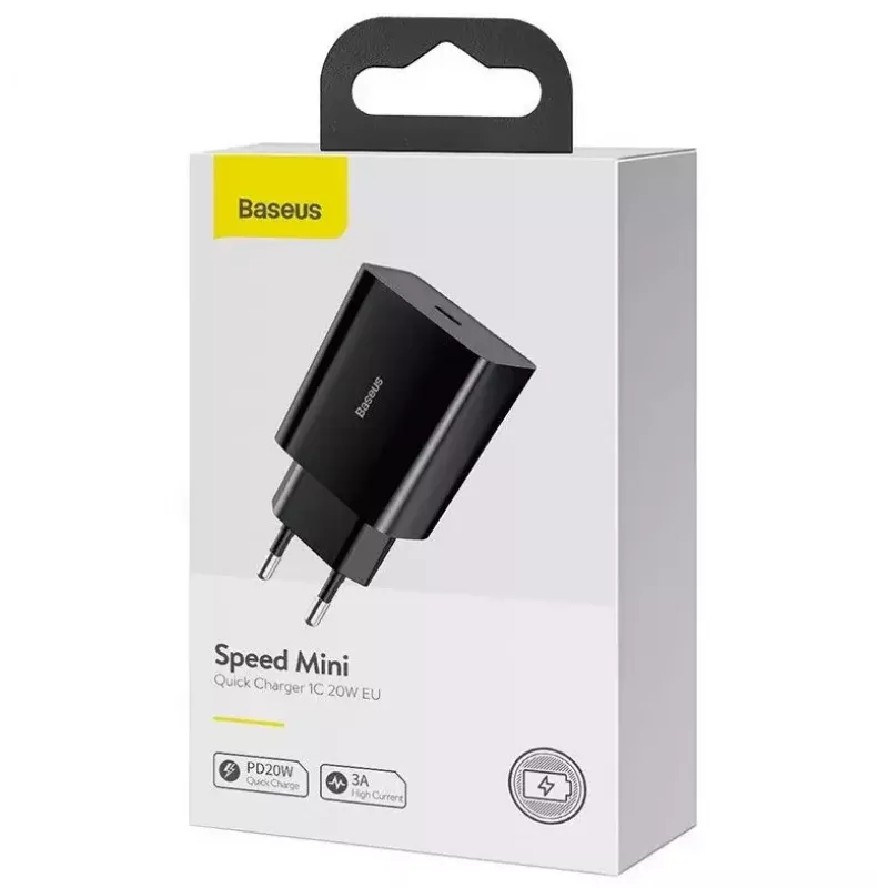 Φορτιστής Baseus Speed Mini smartphone μαύρο