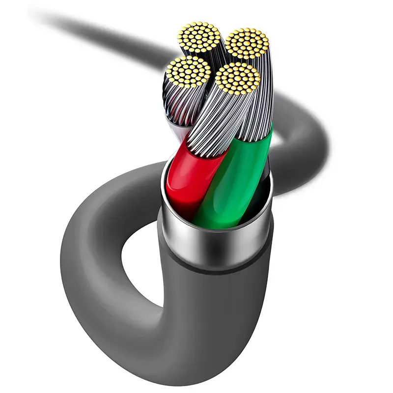 Καλώδιο δεδομένων USB 2.0 Baseus Jelly Lightning σε USB-A 1,2 m, μαύρο