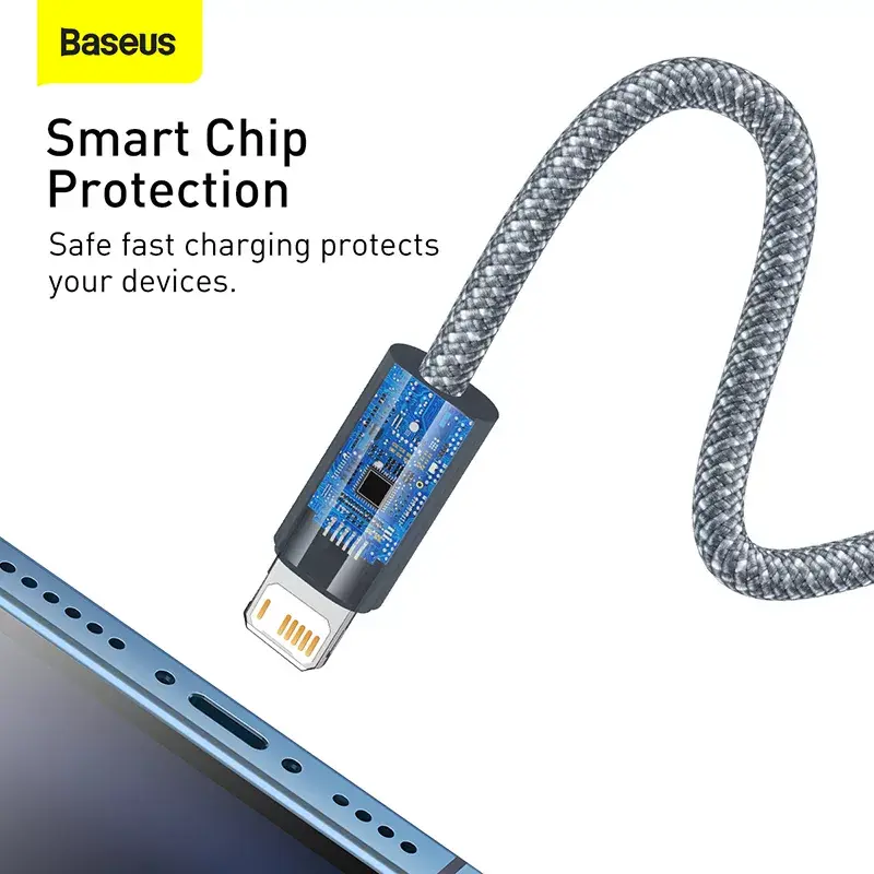 Καλώδιο Baseus Dynamic 2m γκρι Lightning σε USB-A