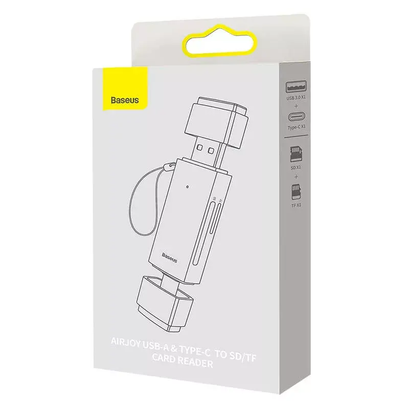 Αναγνώστης καρτών Baseus Speicherkartenleser Lite Series WKQX060113 υποστήριξη USB και USB-C