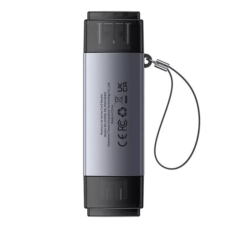 Αναγνώστης καρτών Baseus Speicherkartenleser Lite Series WKQX060113 υποστήριξη USB και USB-C