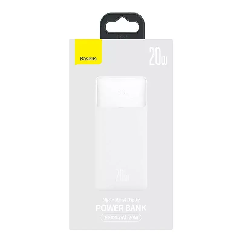 Powerbank Baseus Bipow 10000mAh, 20W (λευκό)