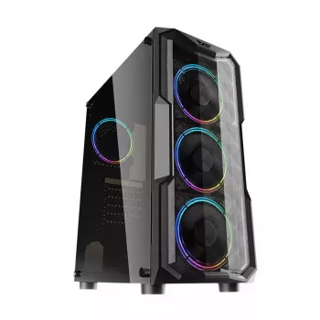 Κουτί υπολογιστή Darkflash Aquarius Acrylic ATX μαύρο
