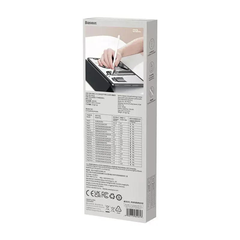 Stylus Baseus SXBC060402 Active με ενδείξεις LED — Λευκό
