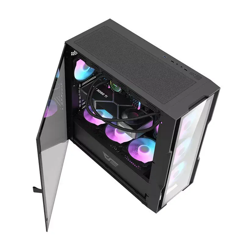 Κουτί υπολογιστή Darkflash DK431 Glass, ATX, μαύρο