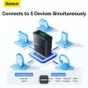 Baseus BA07 Mini Bluetooth adapter για PC, USB 5.3 ασύρματος δέκτης Bluetooth dongle - μαύρο