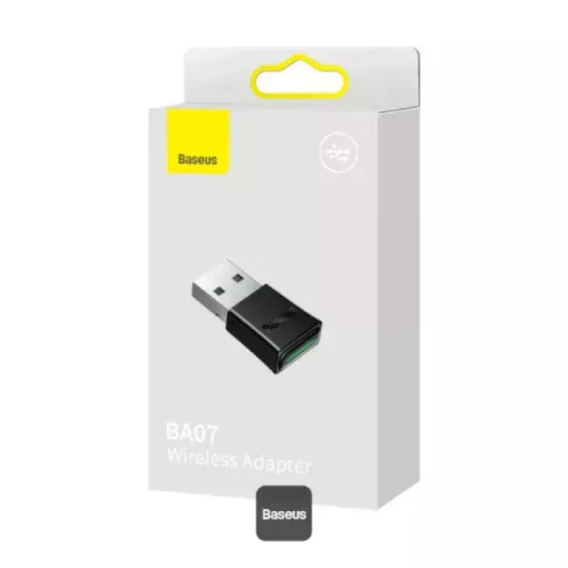 Baseus BA07 Mini Bluetooth adapter για PC, USB 5.3 ασύρματος δέκτης Bluetooth dongle - μαύρο