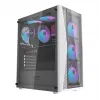Κουτί υπολογιστή Darkflash DK352 Plus ATX μαύρο και λευκό