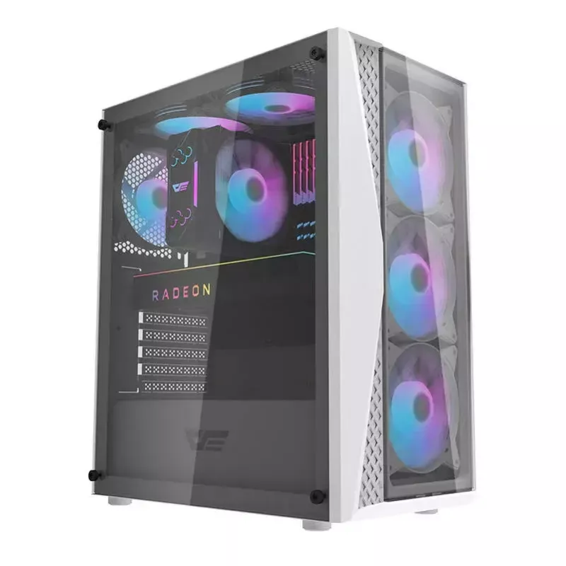 Κουτί υπολογιστή Darkflash DK352 Plus ATX μαύρο και λευκό