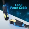 Καλώδιο δικτύου Vention Cat.8 SFTP Patch RJ-45 8m μαύρο