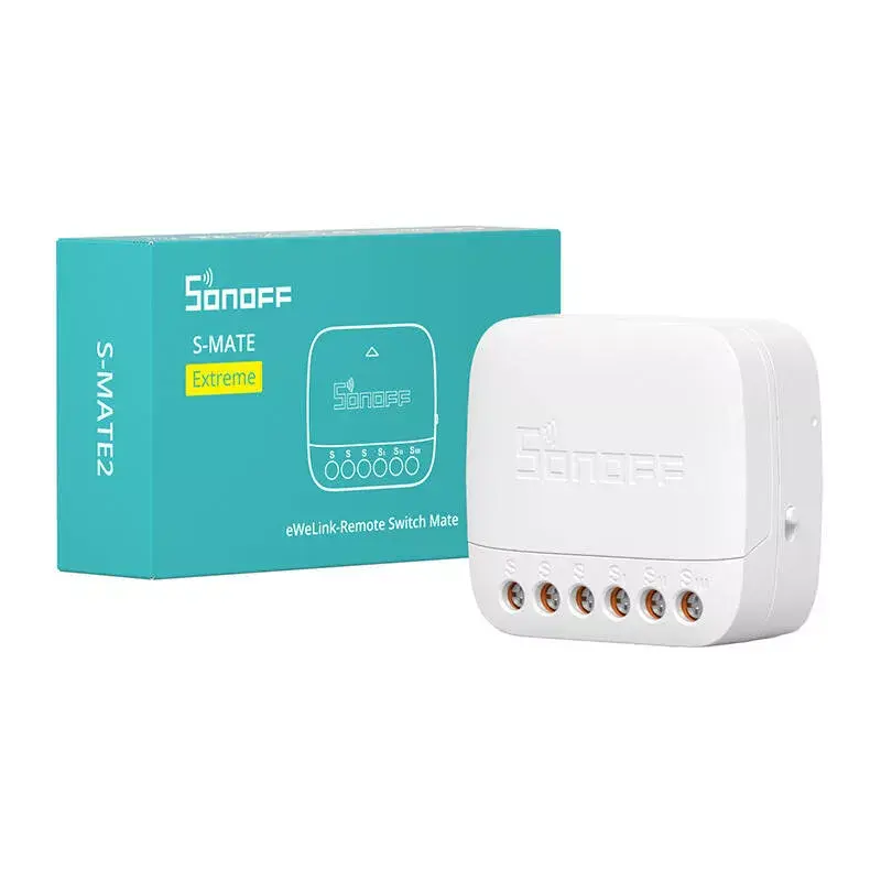 Smart Switch Sonoff S-MATE2 έλεγχος Wi-Fi με απομακρυσμένη πρόσβαση