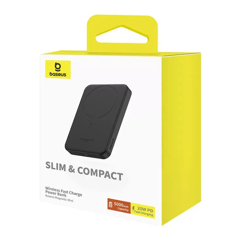 Μαγνητικό mini powerbank Baseus 5000mAh 20W (μαύρο)