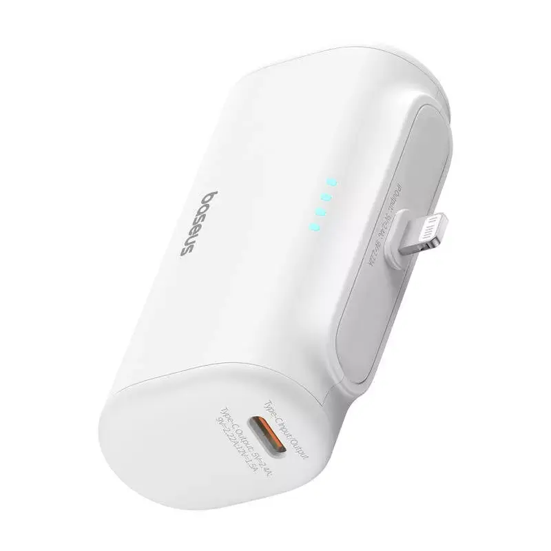 Powerbank OS-Baseus Compact IP 5000mAh 20W (λευκό)